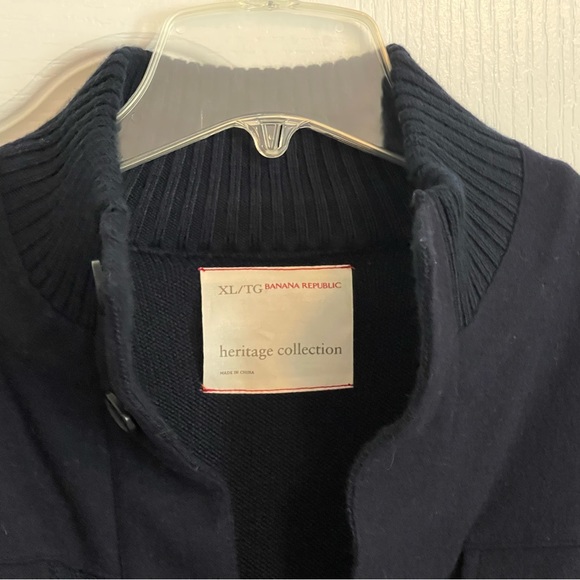Navy Blue designer Cardigan, size XL. - Picture 6 of 7